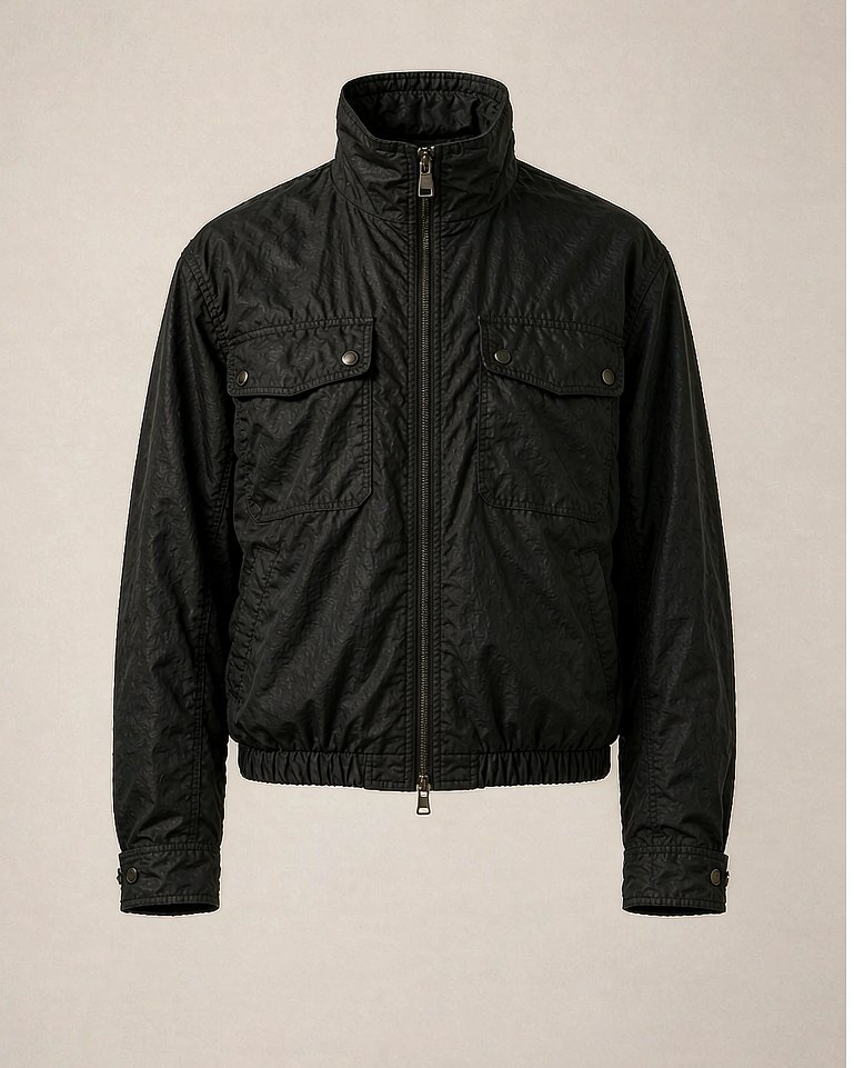 Coach Jacket in Washed Black
