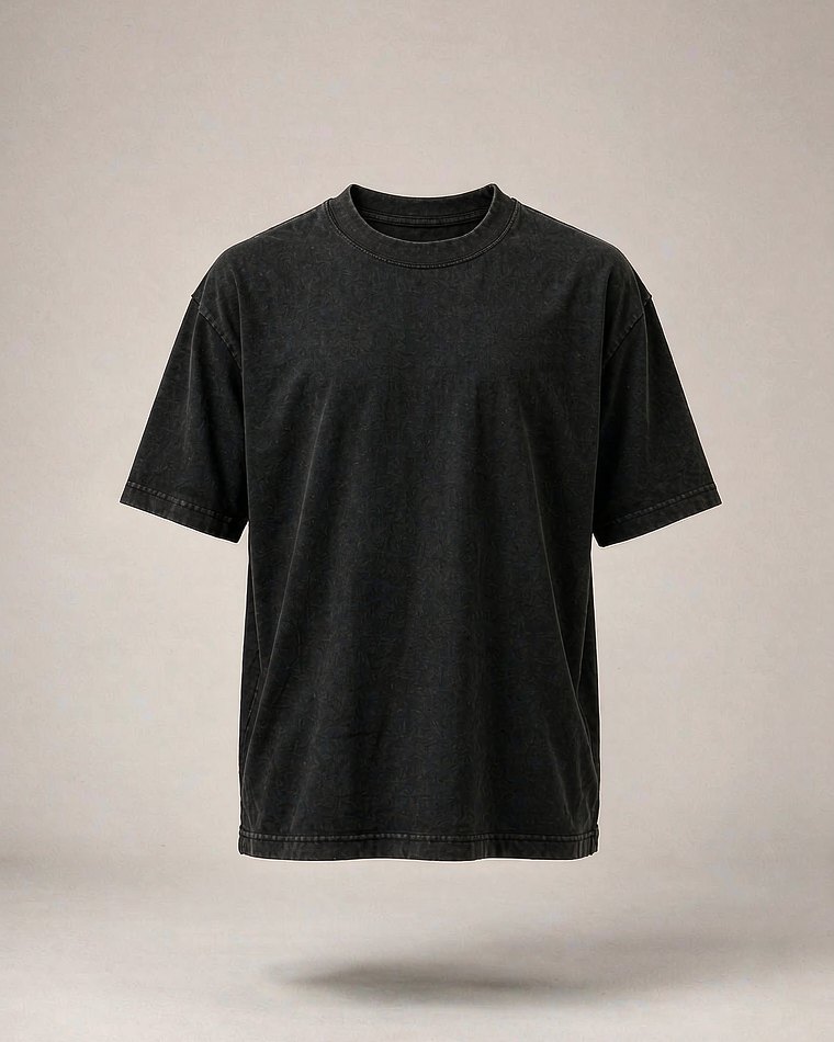 Heavy T-Shirt in Washed Black